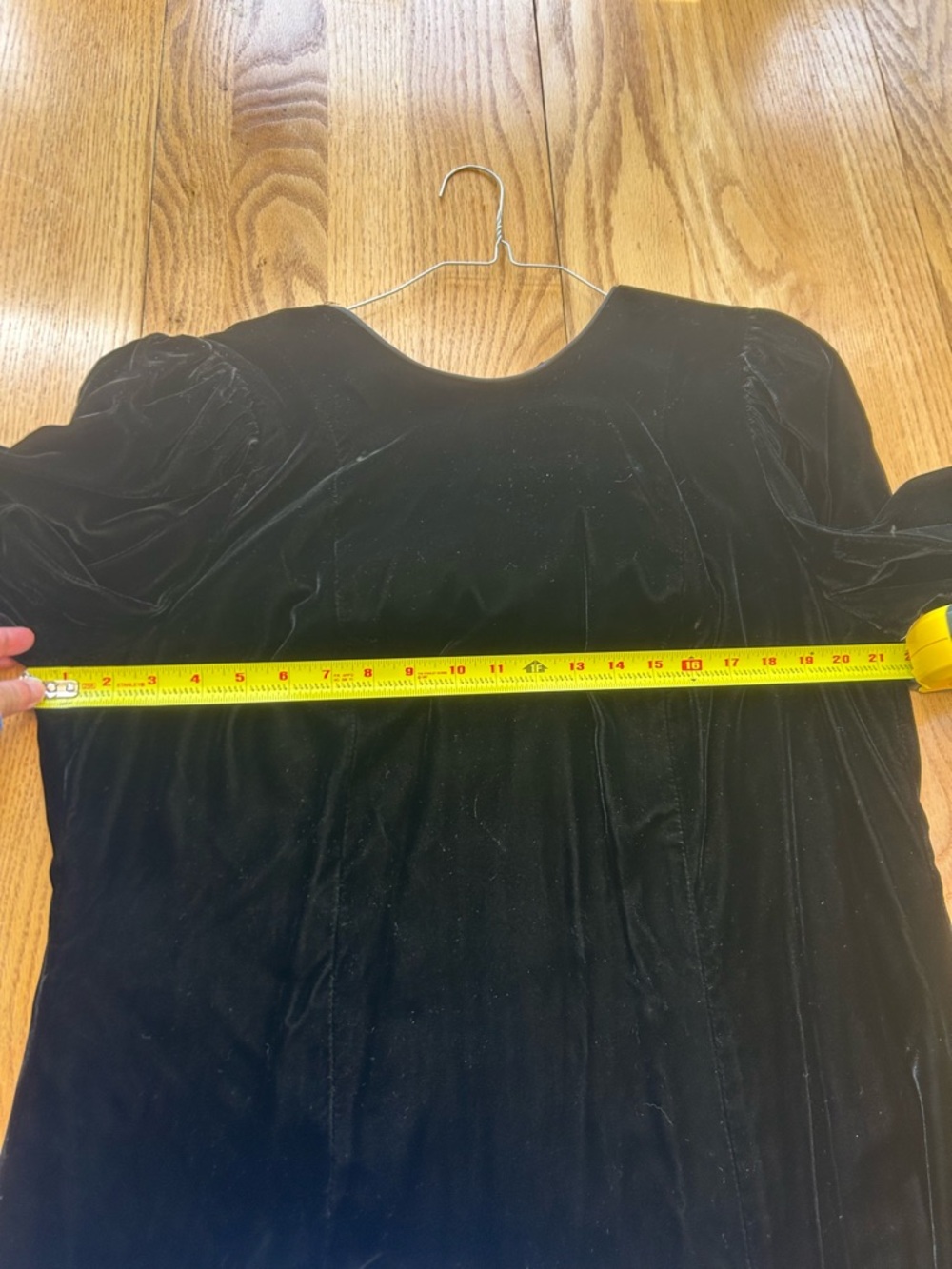 VTG 80s 90s Morgan Taylor Black Velvet Evening Gown 18W Retro Party Prom Bow - Picture 10 of 11